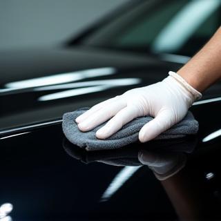 Application de traitement céramique sur une carrosserie